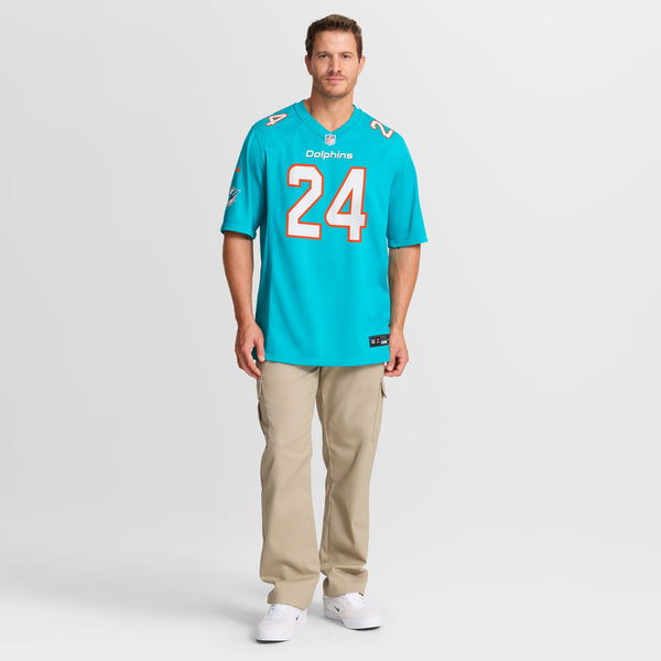 Miami Dolphins Marcellas Dial Jr. Nike Aqua Team Game Jersey