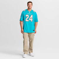 Miami Dolphins Marcellas Dial Jr. Aqua jersey – view 2