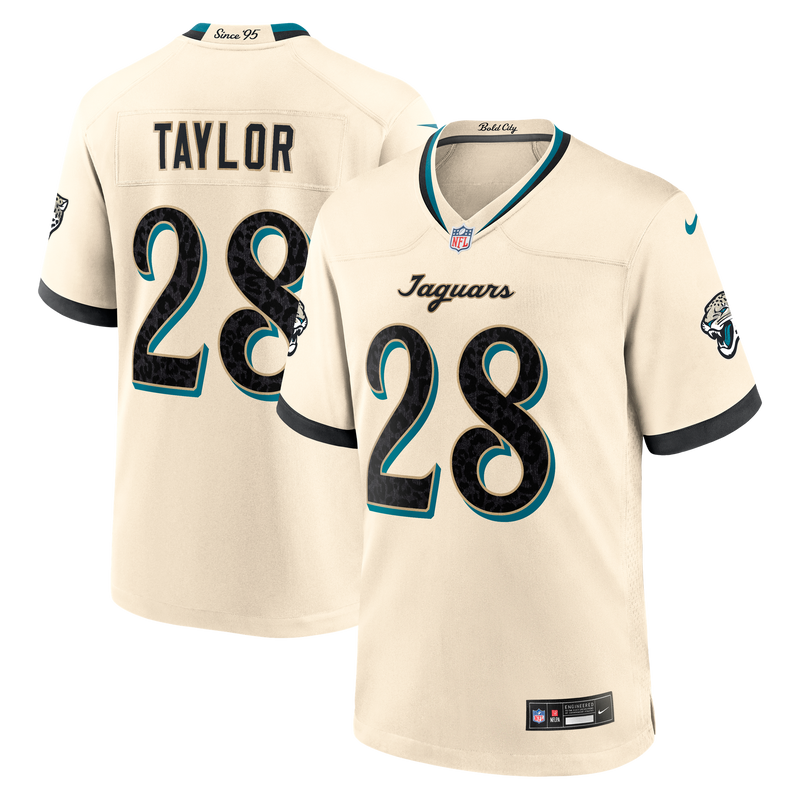 Jacksonville Jaguars Fred Taylor Nike Natural 2026 Rivalries Collection Game Jersey