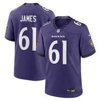 Baltimore Ravens Andre James Purple jersey – view 1