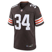 Cleveland Browns Michael Burton Brown jersey – view 4