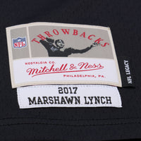 Oakland Raiders Marshawn Lynch Mitchell & Ness Black Legacy Replica Jersey