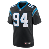 Carolina Panthers Aaron Hall Nike Black Team Game Jersey