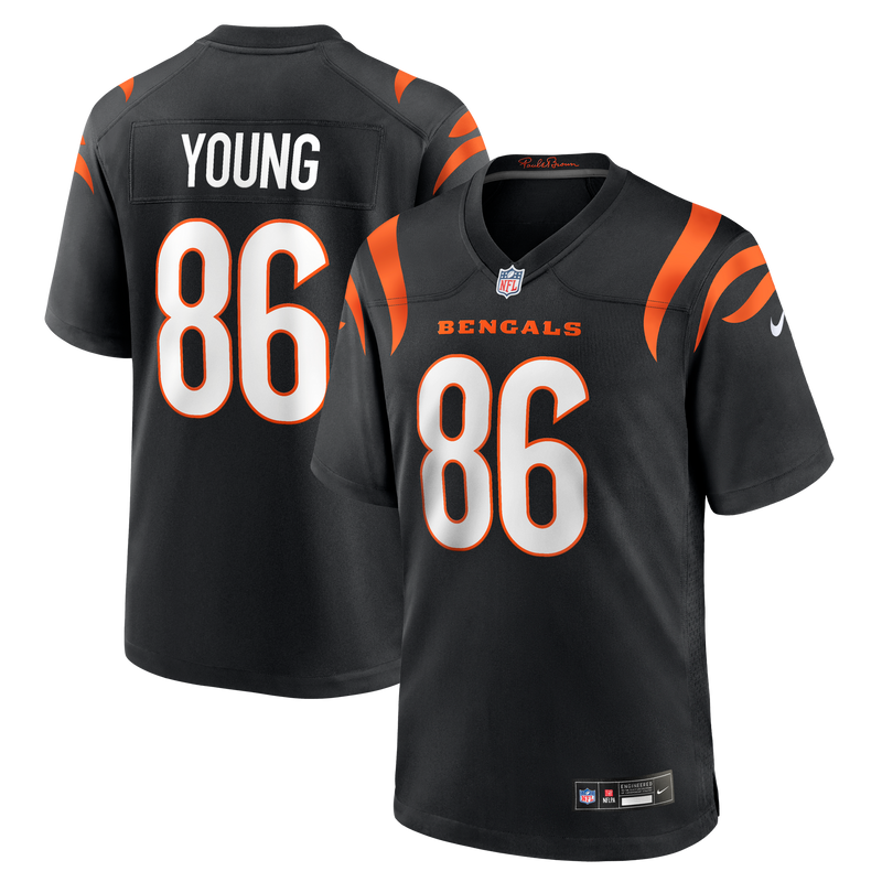 Cincinnati Bengals Colbie Young Nike Black Team Game Jersey