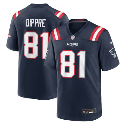 New England Patriots CJ Dippre Nike Navy Team Game Jersey