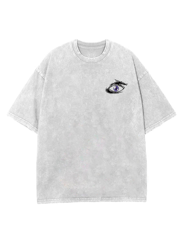 Washed white t-shirt with Yusuke Urameshi Yu Yu Hakusho Night Reaper graphic – photo 2