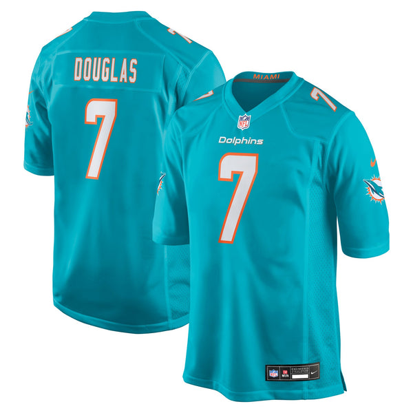 Miami Dolphins Caleb Douglas Nike Aqua Team Game Jersey