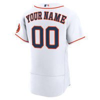 Houston Astros Nike White Home Authentic Custom Jersey