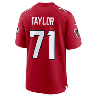 Atlanta Falcons Jawaan Taylor Nike Red Team Game Jersey