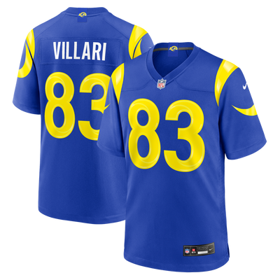 Los Angeles Rams Dan Villari Nike Royal Team Game Jersey