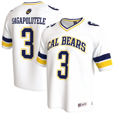 Jaron-Keawe Sagapolutele Cal Bears GameDay Greats NIL Lightweight Football Player Jersey - White