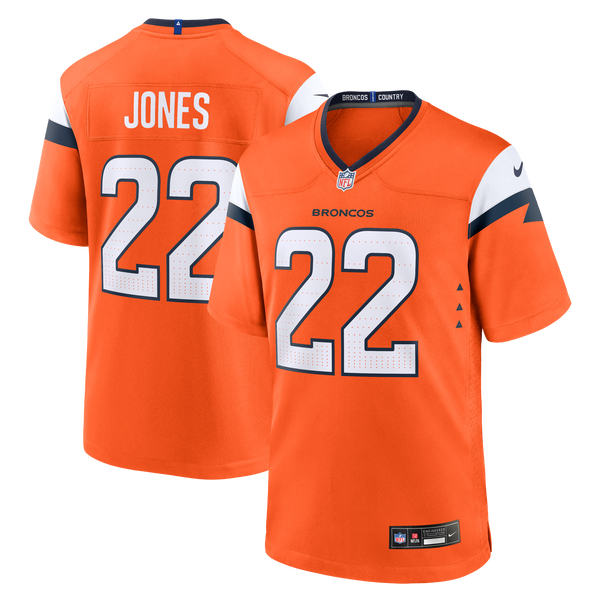 Denver Broncos Brandon Jones Nike Orange Team Game Jersey