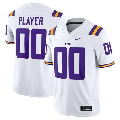 LSU Tigers Nike NIL Pick-A-Player Game Jersey - White