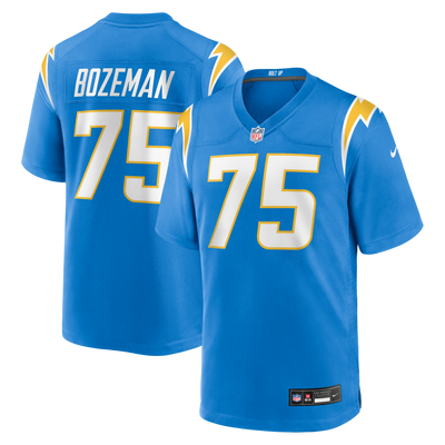 Los Angeles Chargers Bradley Bozeman Nike Powder Blue Game Jersey