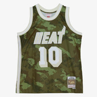 Miami Heat Mitchell & Ness Tim Hardaway 1996 Ghost Camo Swingman Jersey - Green