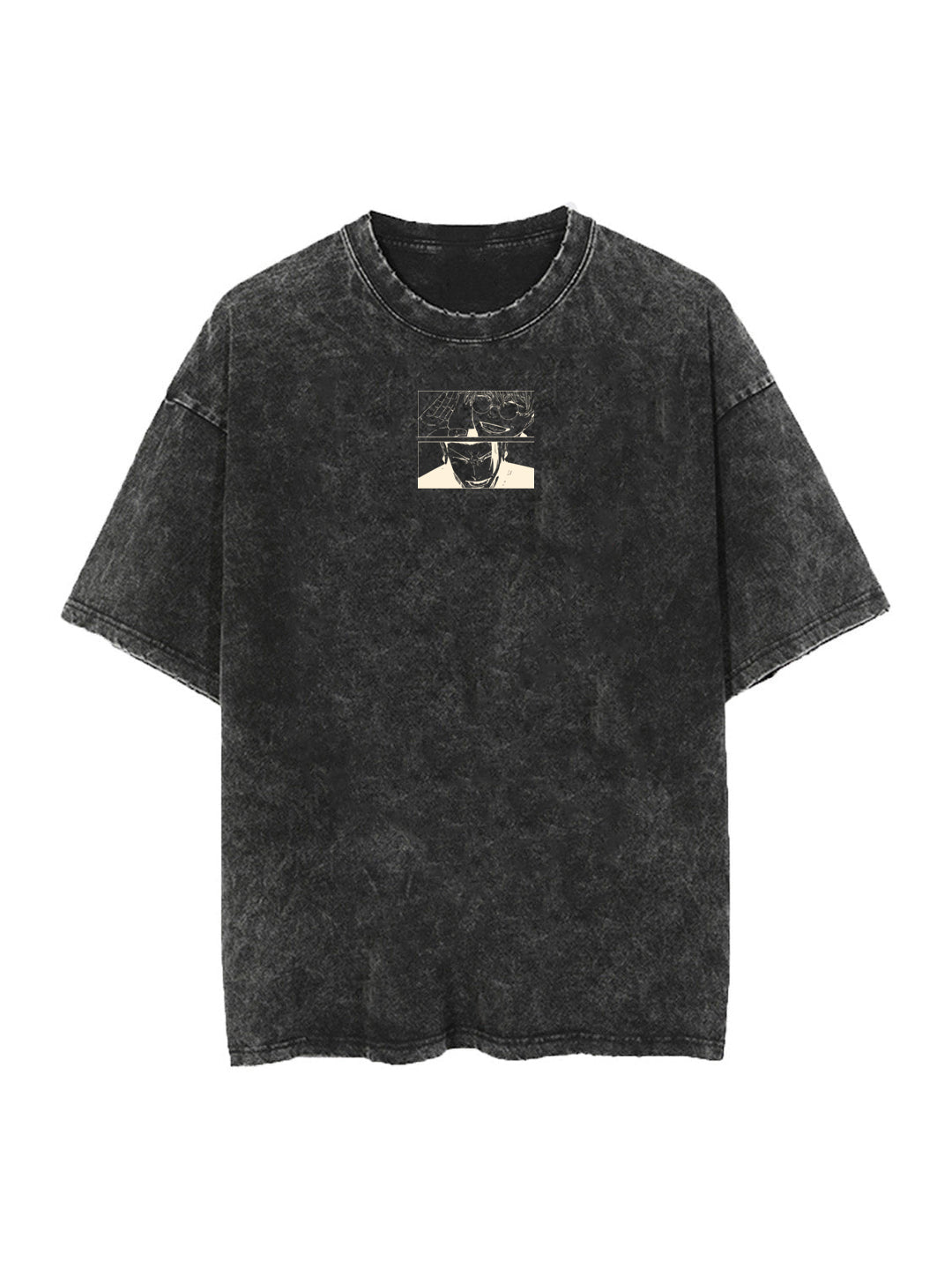 Washed black t-shirt with Gojo Satoru & Geto Suguru Jujutsu Kaisen The Strongest & the Fallen graphic – photo 2