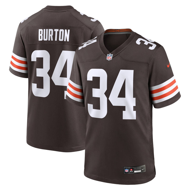 Cleveland Browns Michael Burton Brown jersey – view 1