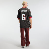 Tampa Bay Buccaneers Baker Mayfield Nike Pewter Alternate Game Player Jersey