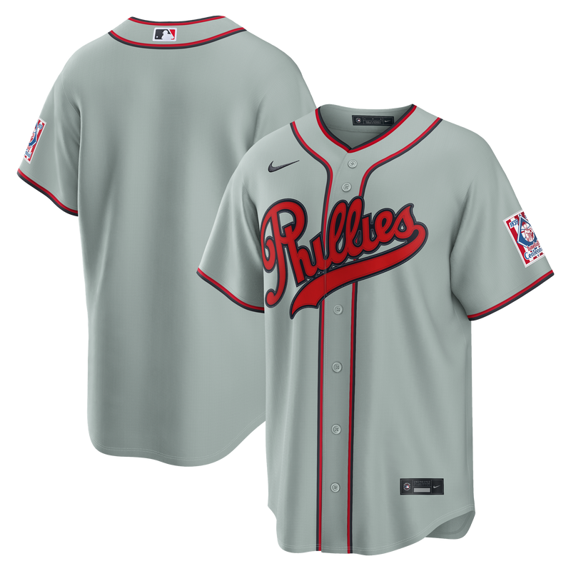 Philadelphia Phillies Nike Gray 2026 Field of Dreams Stadium Jersey