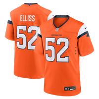 Denver Broncos Jonah Elliss Nike Orange Team Game Jersey
