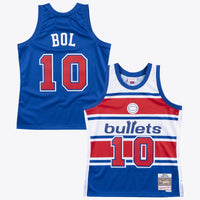 Washington Bullets Mitchell & Ness Manute Bol 1985 Swingman Authentic Jersey - Royal Blue