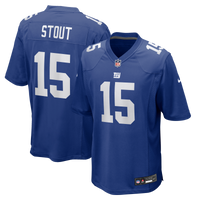 New York Giants Jordan Stout Nike Royal Team Game Jersey