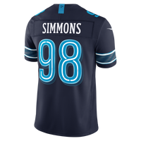 Tennessee Titans Jeffery Simmons Nike Navy 2026 Rivalries Collection Printed Limited Jersey