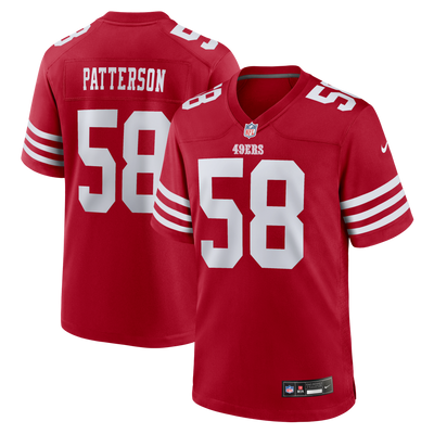 San Francisco 49ers Jarrett Patterson Nike Scarlet Team Game Jersey