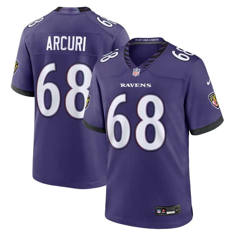 Baltimore Ravens AJ Arcuri Purple jersey – view 1