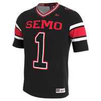 SEMO Redhawks GameDay Greats Lightweight Collegiate Football Blackout Fashion Jersey - Black