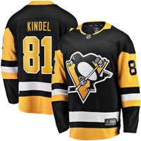 Pittsburgh Penguins Ben Kindel Fanatics Black Home Breakaway Jersey