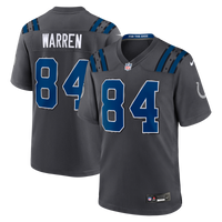Indianapolis Colts Tyler Warren Nike Anthracite 2026 Rivalries Collection Game Jersey