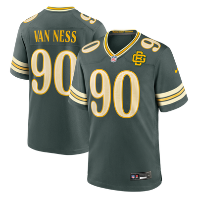 Green Bay Packers Lukas Van Ness Nike Green 2026 Rivalries Collection Game Jersey