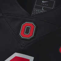 #1 Ohio State Buckeyes Nike Alternate Game Football Jersey - Black