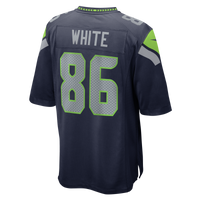 Seattle Seahawks Ricky White Nike College Navy Team Game Jersey