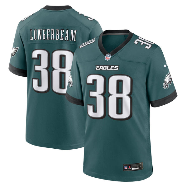 Philadelphia Eagles Robert Longerbeam Nike Midnight Green Team Game Jersey