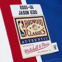 New Jersey Nets Mitchell & Ness Jason Kidd 2005 Alternate Authentic Jersey - White