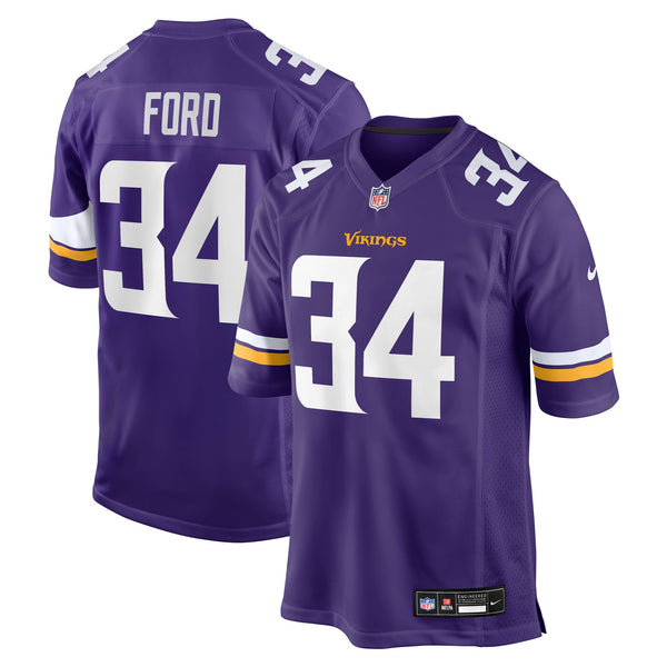 Minnesota Vikings Jerome Ford Nike Purple Team Game Jersey