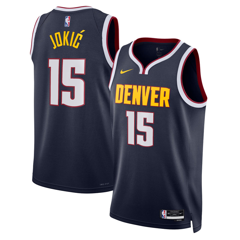 Denver Nuggets Nike Icon Edition Swingman Jersey - Navy - Nikola Jokić -