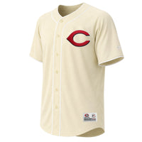 Cincinnati Reds Stitches Cream Fashion Jersey