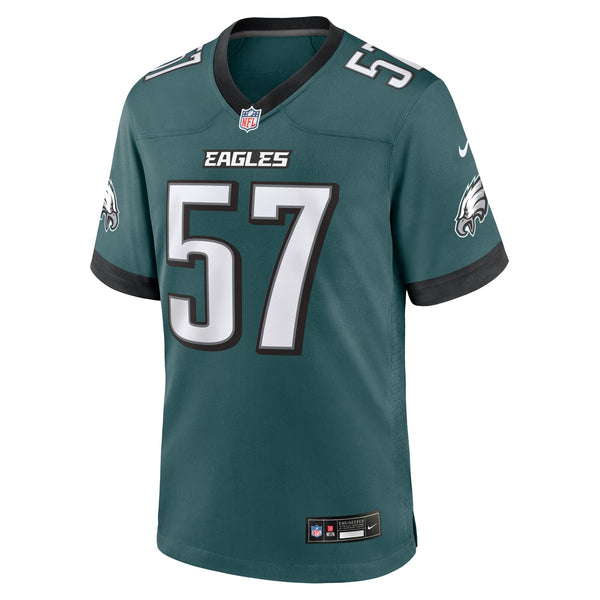 Philadelphia Eagles A.J. Epenesa Nike Midnight Green Team Game Jersey