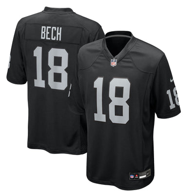Las Vegas Raiders Jack Bech Nike Black Team Game Jersey