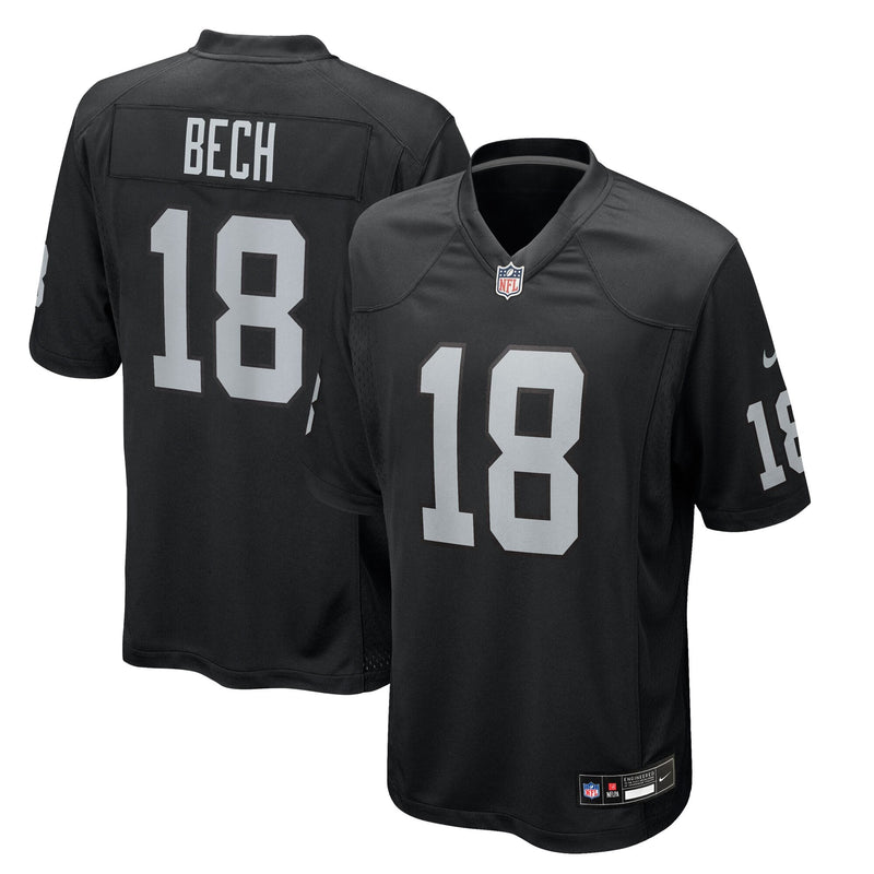 Las Vegas Raiders Jack Bech Black jersey – view 1