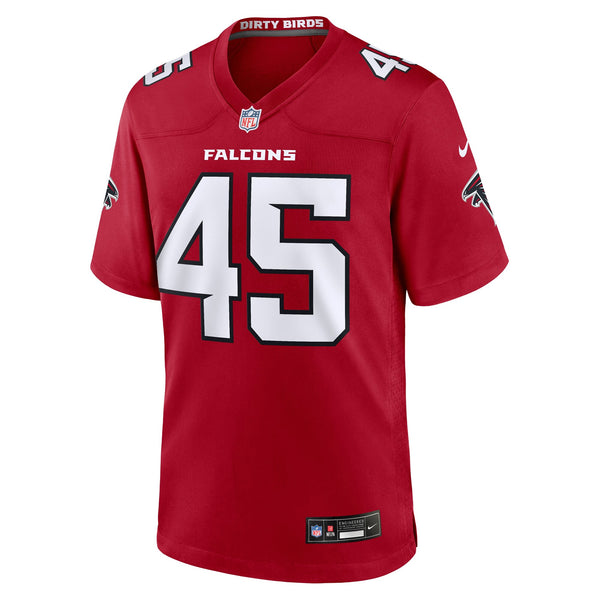Atlanta Falcons Christian Harris Nike Red Team Game Jersey