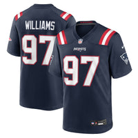 New England Patriots Milton Williams Nike Navy Team Game Jersey