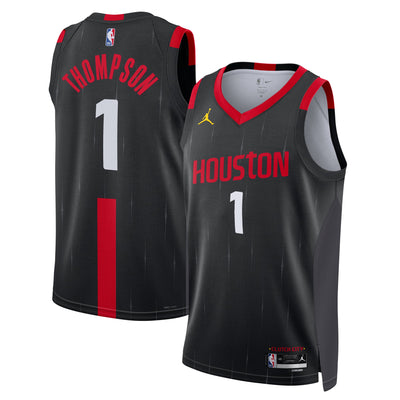 Houston Rockets Jordan Brand Replica Statement Edition Swingman Jersey - Black - Amen Thompson -