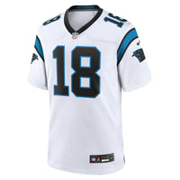Carolina Panthers Jalen Coker White jersey – view 2