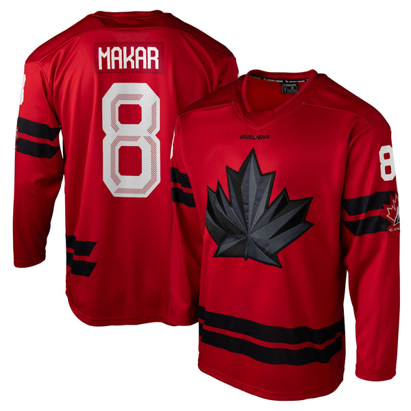 Hockey Canada Cale Makar Bauer Hockey Red 2026 Semi Pro Jersey