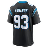 Carolina Panthers TeRah Edwards Nike Black Team Game Jersey