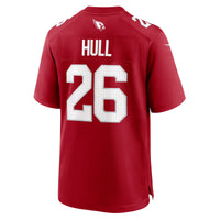 Arizona Cardinals Evan Hull Nike Cardinal Team Game Jersey